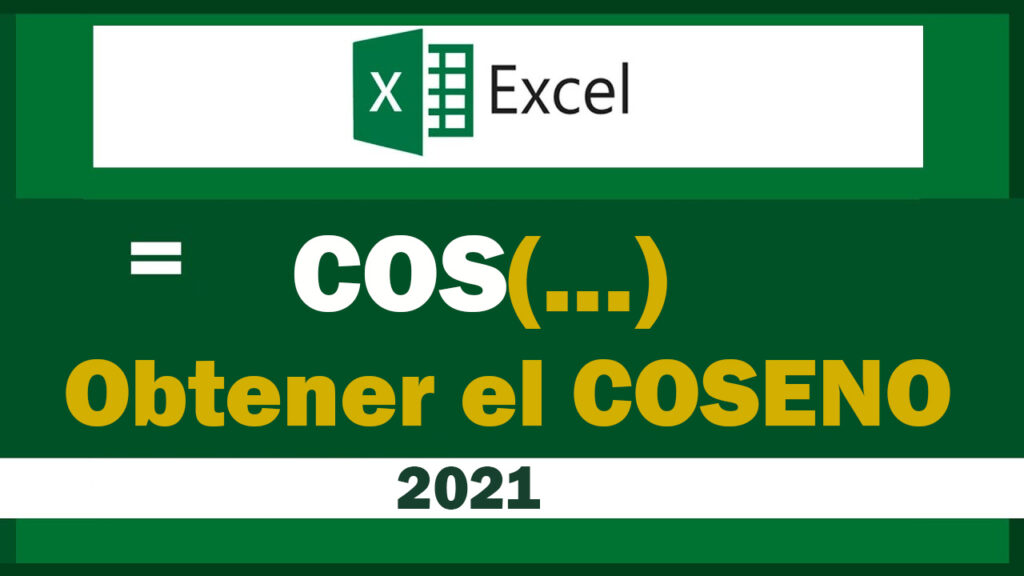 calcular coseno en excel