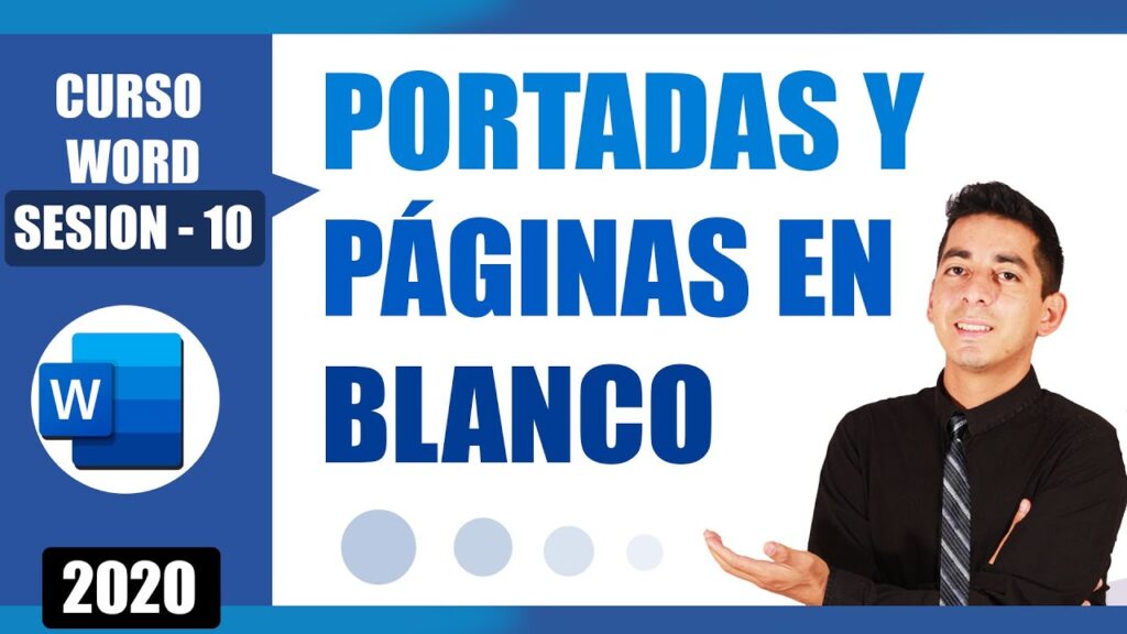 Portadas y páginas en blanco en word