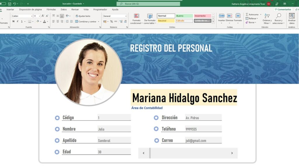 Buscador de imágenes en excel