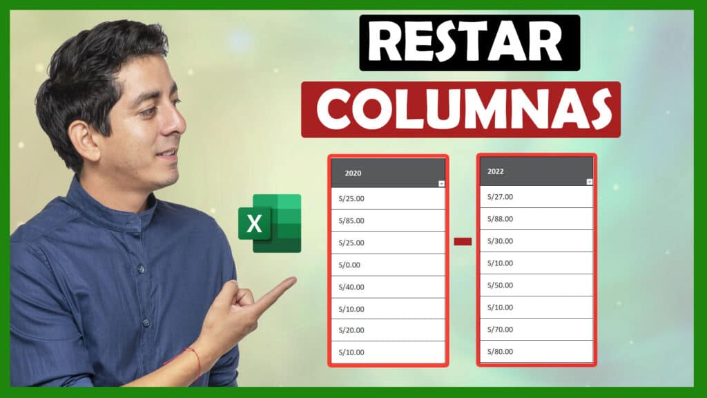 Restar dos columnas de la manera correcta