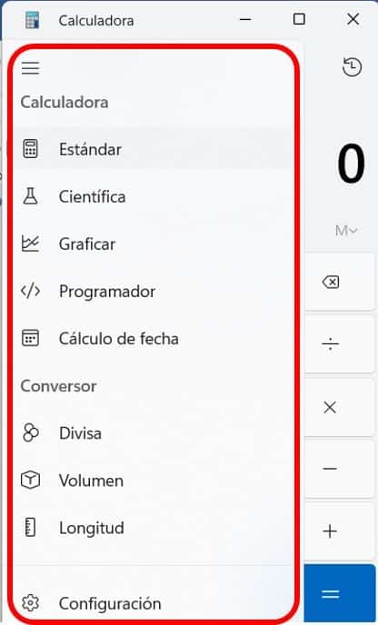 Así luce la interfaz de la calculadora actualizada en Windows 11