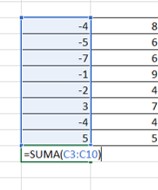 Te presentamos el ejemplo del cambio a numeros negaticvos para restar entre celdas en Excel