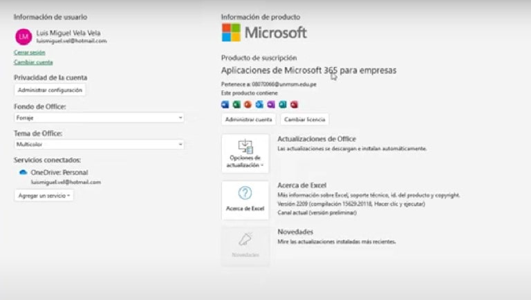 Muy importante para activar la instalación de las nuevas actualizaciones de Office Insider debemos tener Microsoft 365 para empresas debido a que esta versión trae consigo el Office Insider