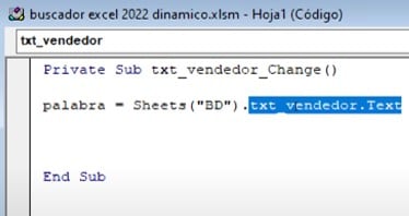 código del buscador