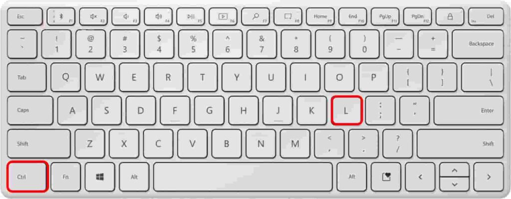 CTRL + L