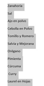 lista desordenada