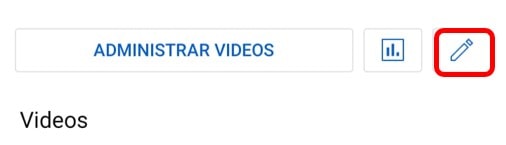 editar el canal desde el celular