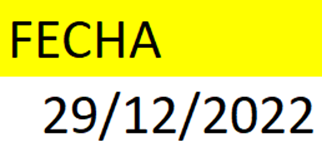 fecha actual con función hoy Excel