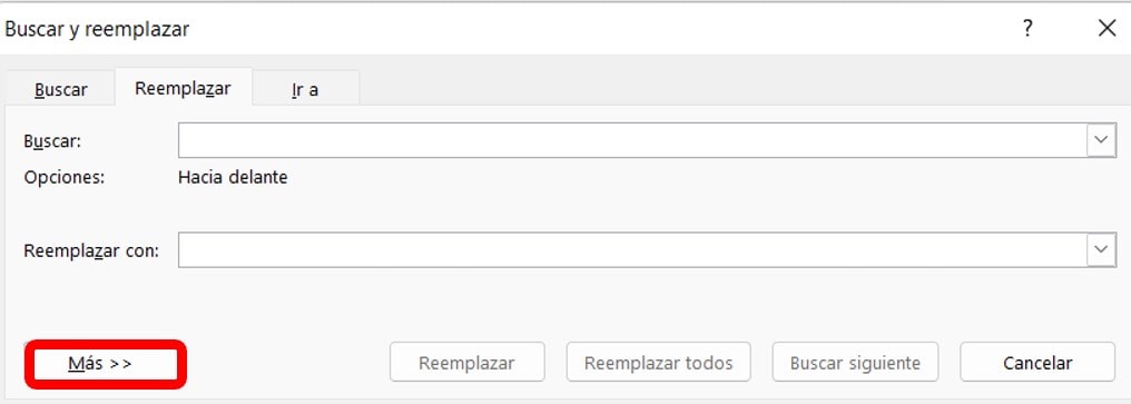 clic en más