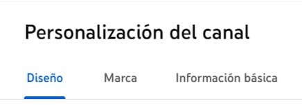 información básica del canal