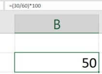 resultado del porcentaje en Excel