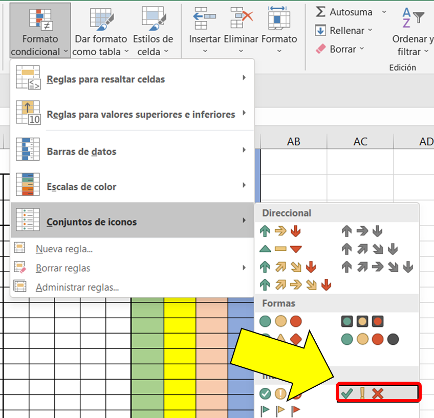 lista de asistencia en Excel