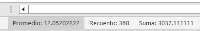 estado de selección de celdas