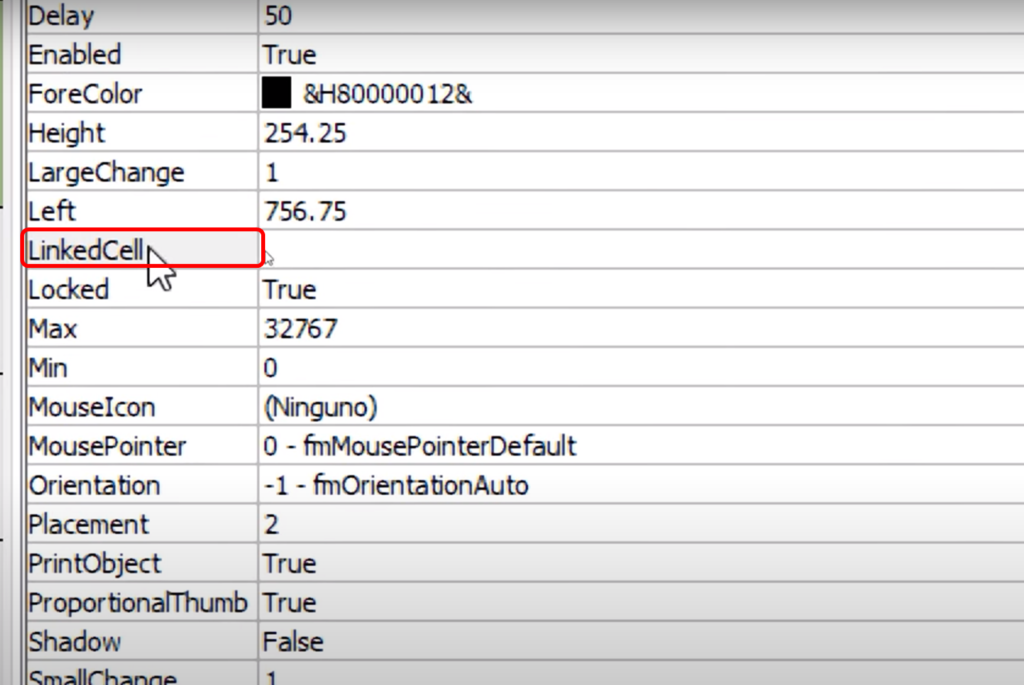 configurar barra de desplazamiento